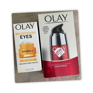 Olay Brightening Eye Cream & Regenerist Micro-Sculpting Serum